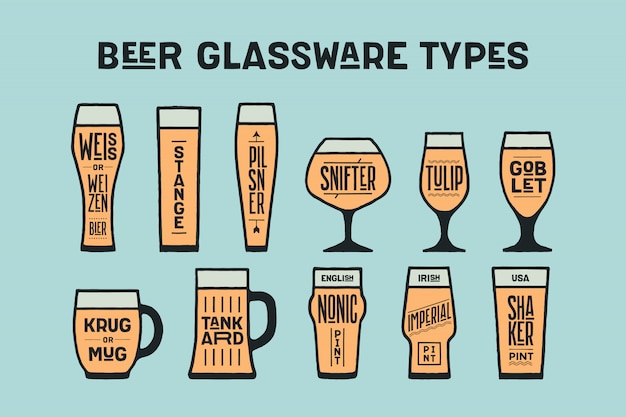 glassware types