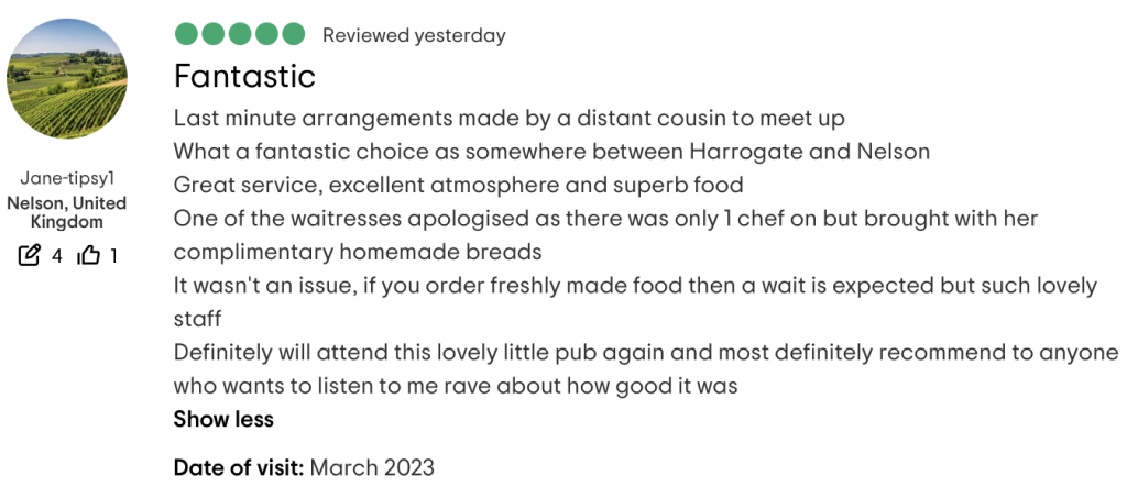 TripAdvisor Reviews 3